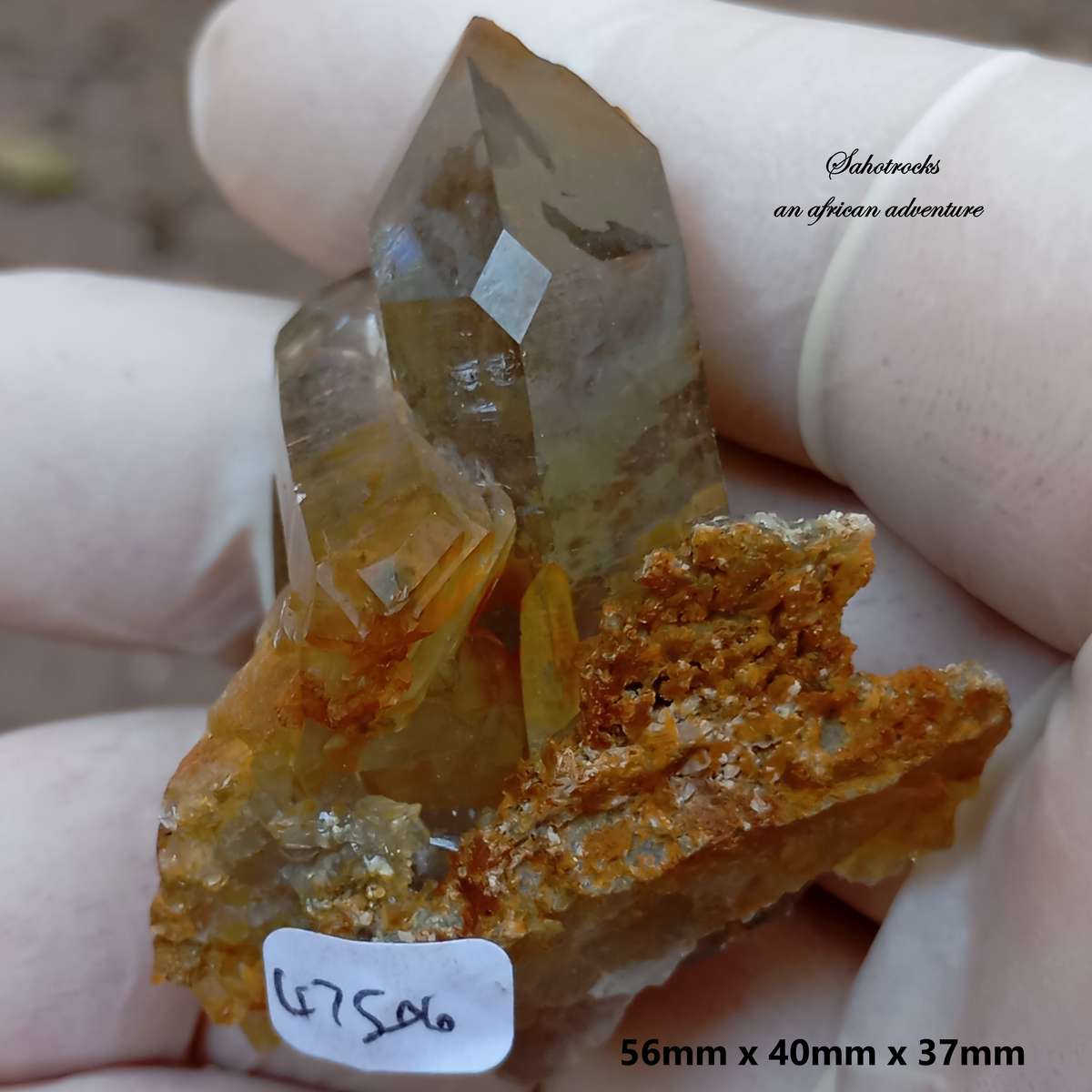 Hematite quartz - Orange River Steinkopf N Cape South Africa