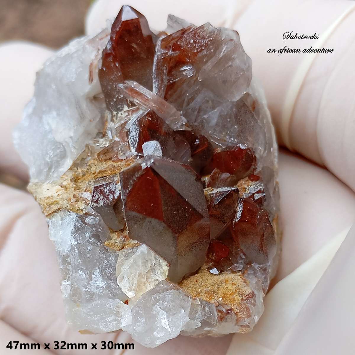 Hematite quartz - Orange River Steinkopf N Cape South Africa