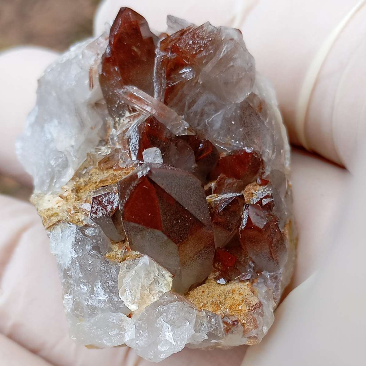 Hematite quartz - Orange River Steinkopf N Cape South Africa