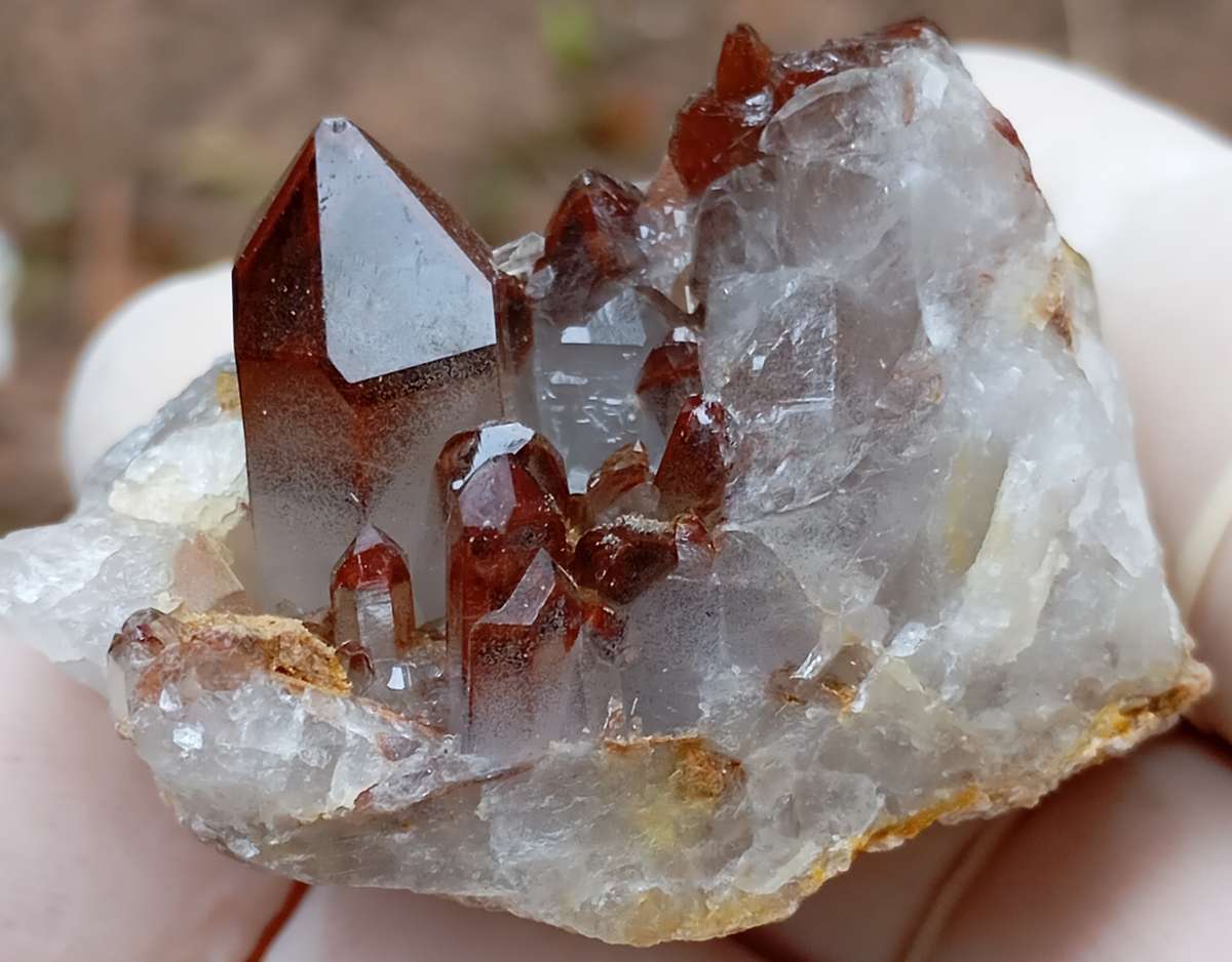 Hematite quartz - Orange River Steinkopf N Cape South Africa