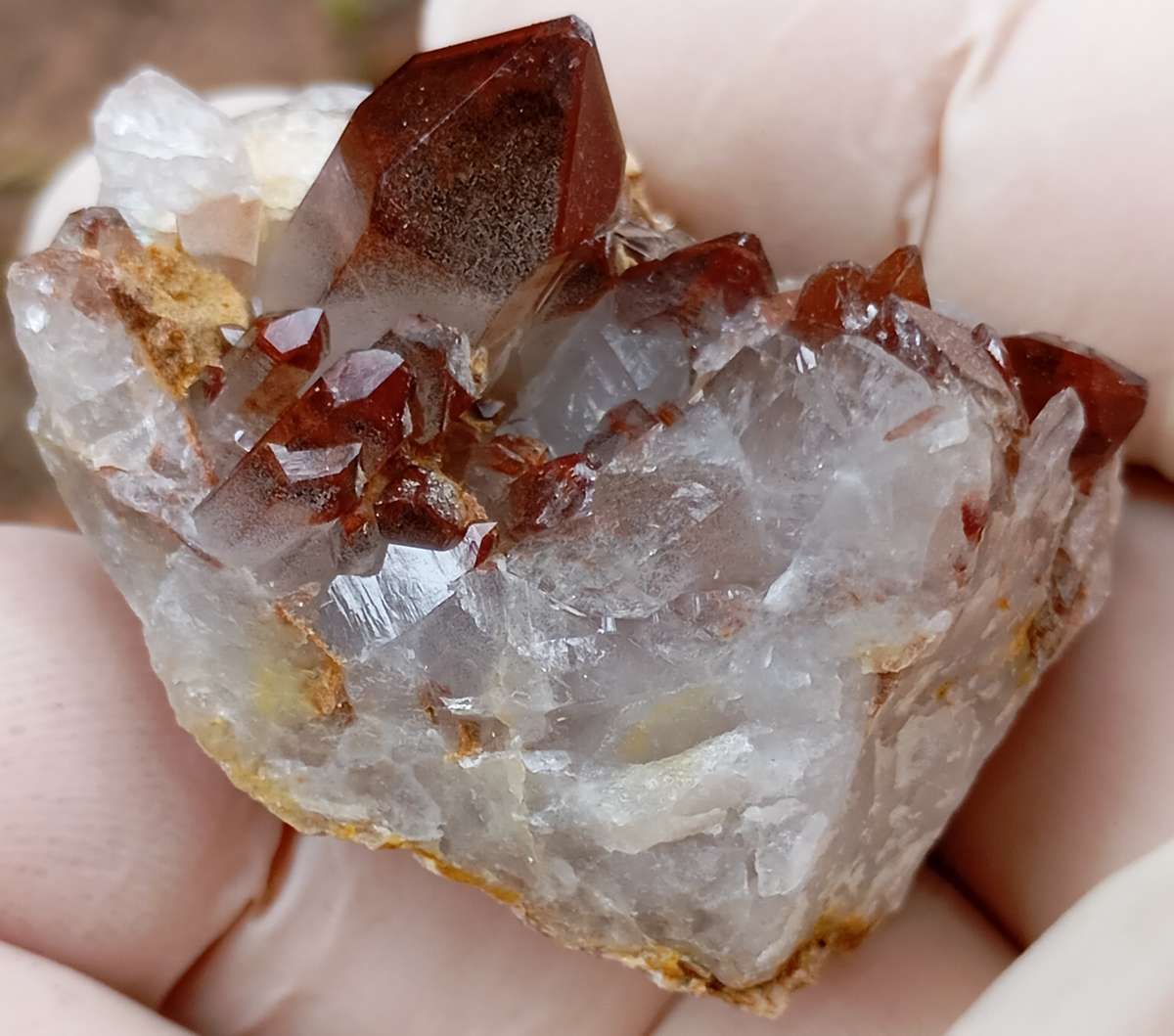 Hematite quartz - Orange River Steinkopf N Cape South Africa