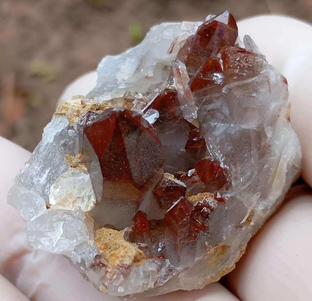 Hematite quartz - Orange River Steinkopf N Cape South Africa