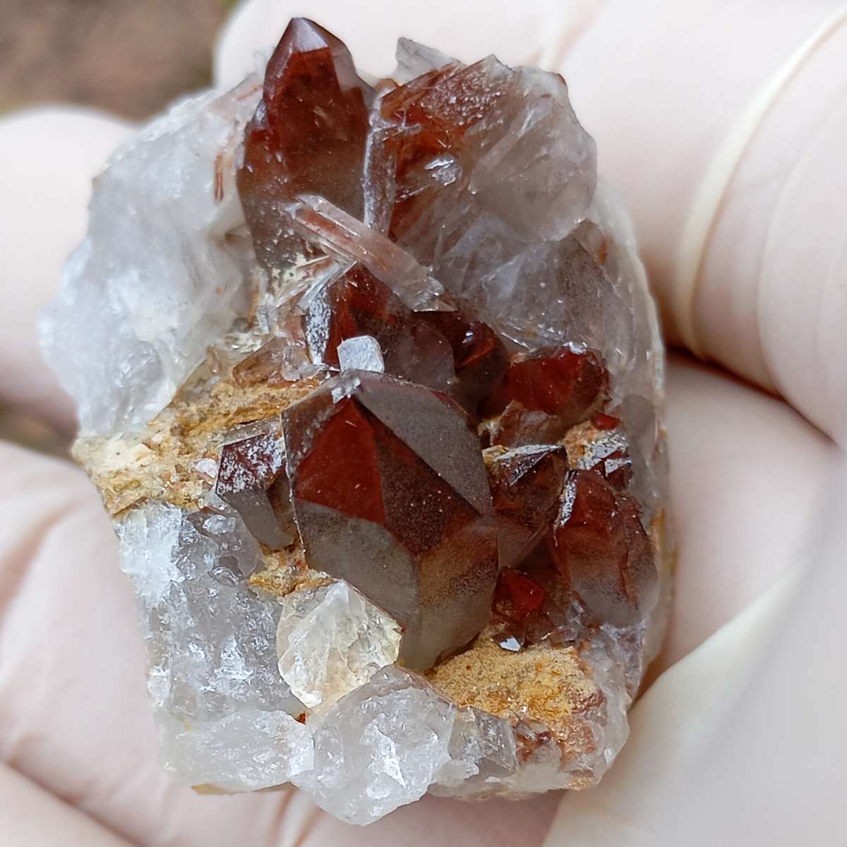 Hematite quartz - Orange River Steinkopf N Cape South Africa