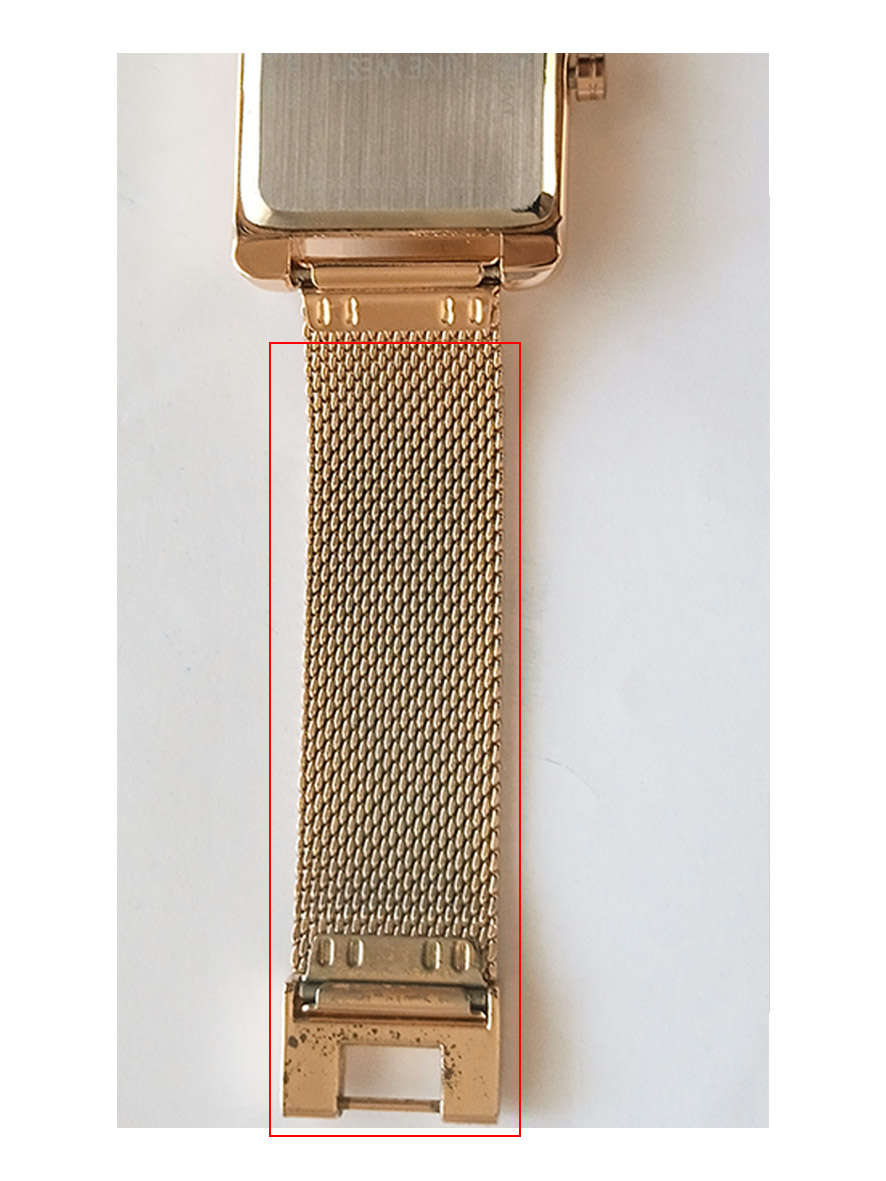 Nine West Womens Rectangle Face Mesh Bracelet Watch Rose Gold