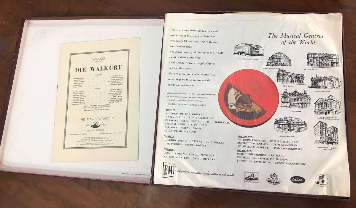 SET OF 5 LP VINYL RECORDS - WAGNER- DIE MALKURE