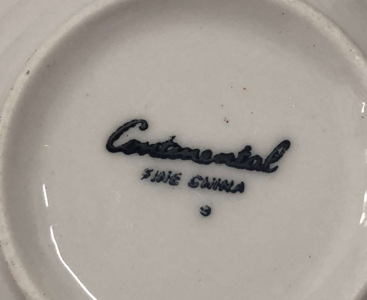 Continental Fine China Teapot, Milk Jug and Sugar Bowl with Cat Detail