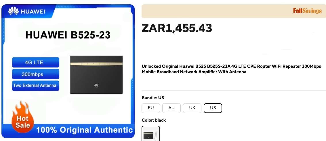 HUAWEI WiFi ROUTER - TAKES SIM