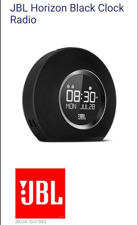 JBL HORIZON BLUETOOTH CLOCK RADIO