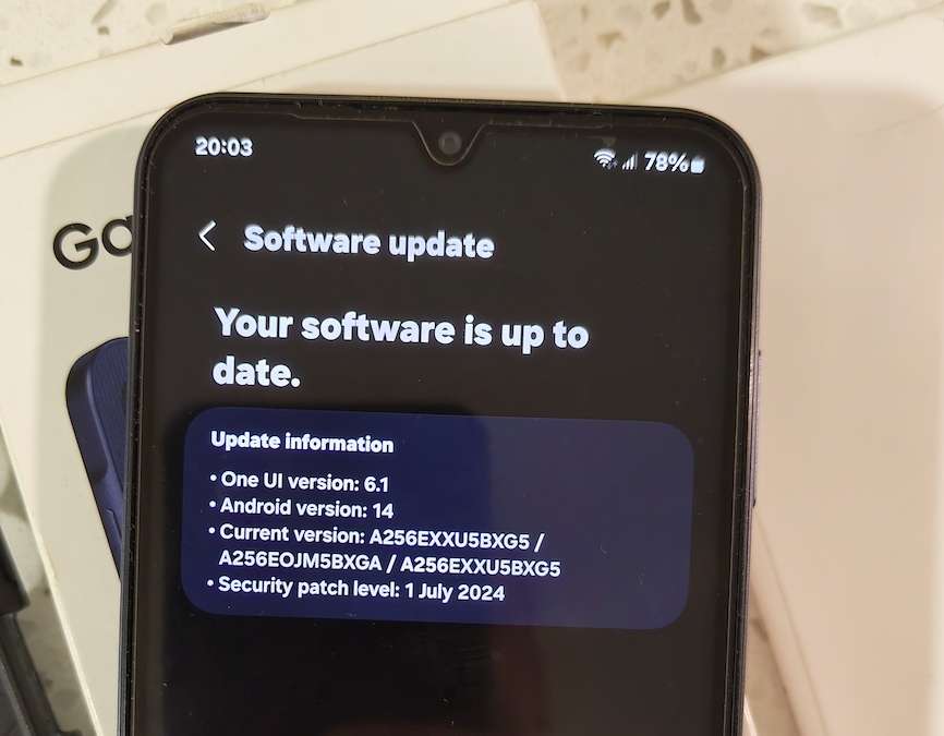 SAMSUNG A25 5G NEW CONDITION BOXED