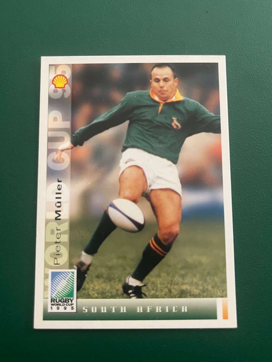 Rugby Card - *SIGNED* Pieter Muller 1995 Sports Deck Rugby Card
