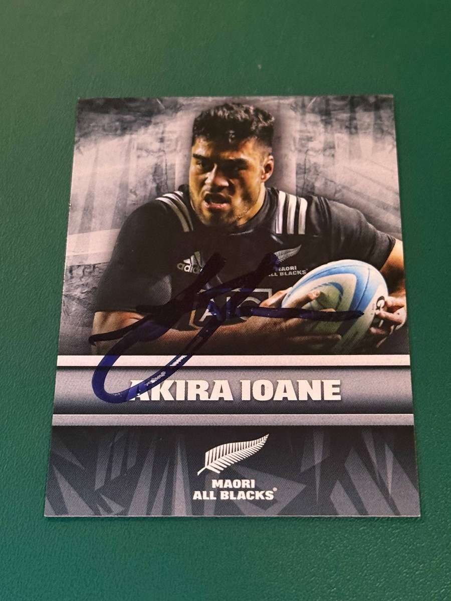 Rugby Card - *SIGNED* Akira Ioane 2017 NZ Tap and Play Rugby Card