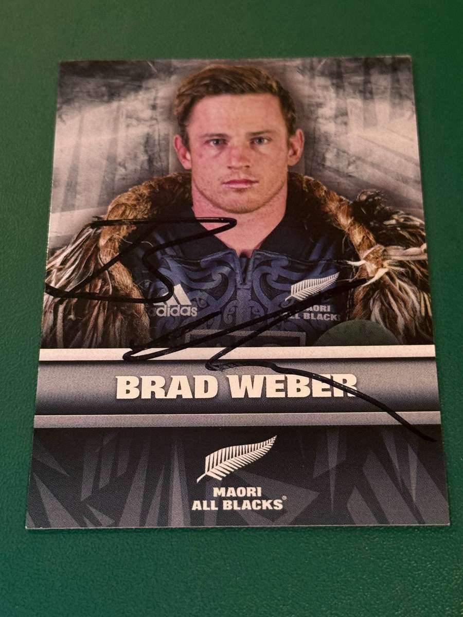 Rugby Card - *SIGNED* Brad Webber 2017 NZ Tap and Play Rugby Card