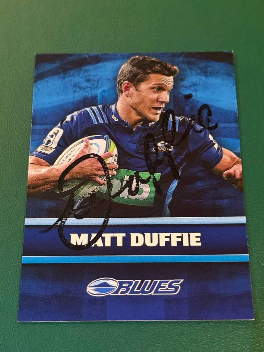 Rugby Card - *SIGNED* Matt Duffie 2017 NZ Tap and Play Rugby Card