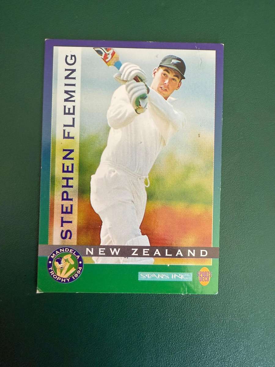 Cricket Card - Stephen Fleming 1994 Sports Deck Cricket Card