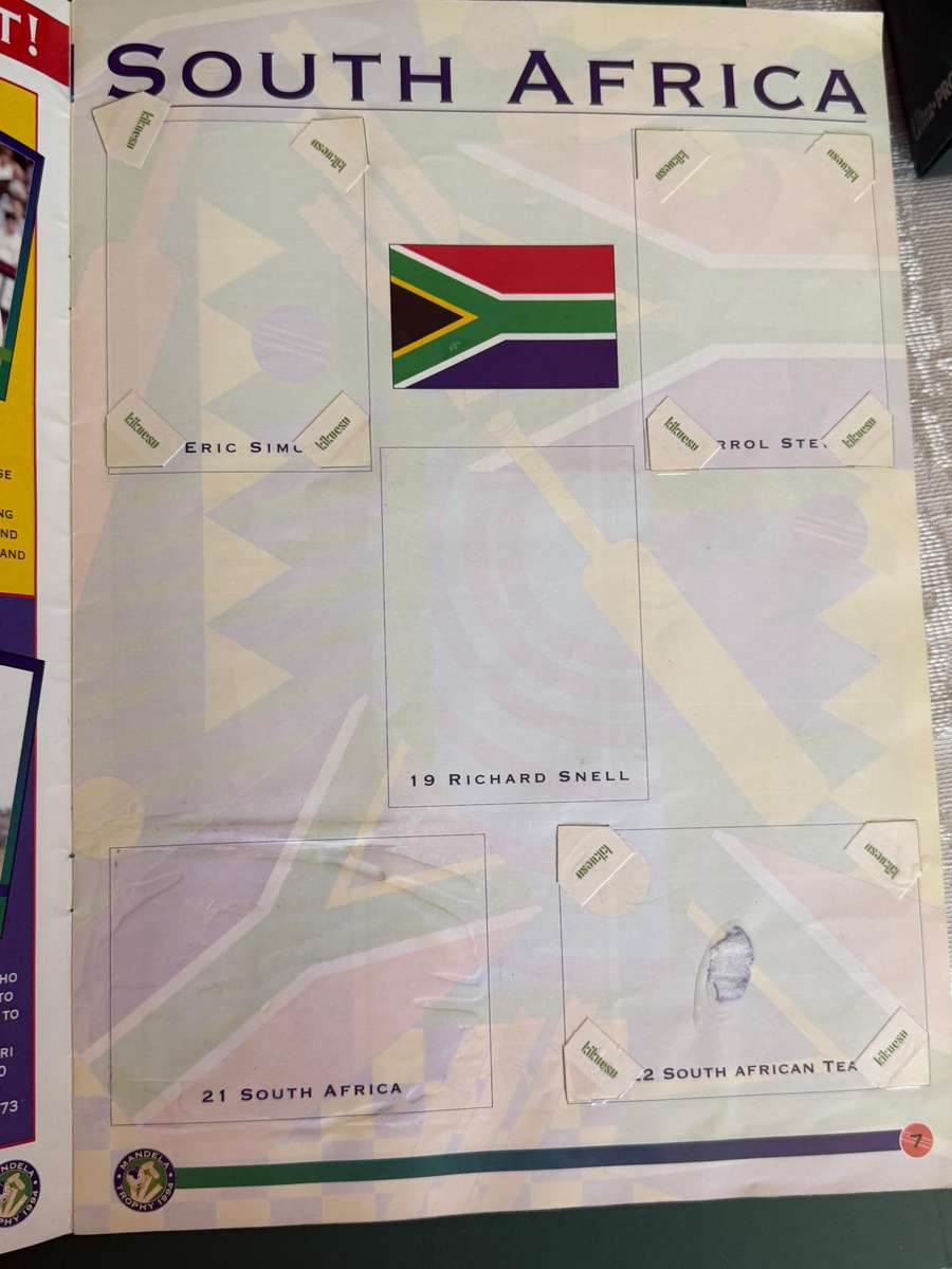 Cricket Card Album - 1994 Sports Deck Souvenir Collection Album (Mandela Trophy)