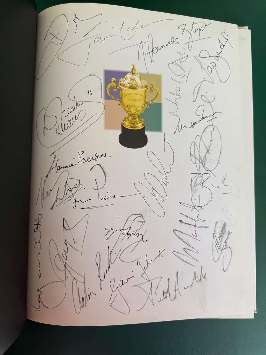 Rugby Book - *SIGNED* The Story of the Rugby World Cup South-Africa 1995