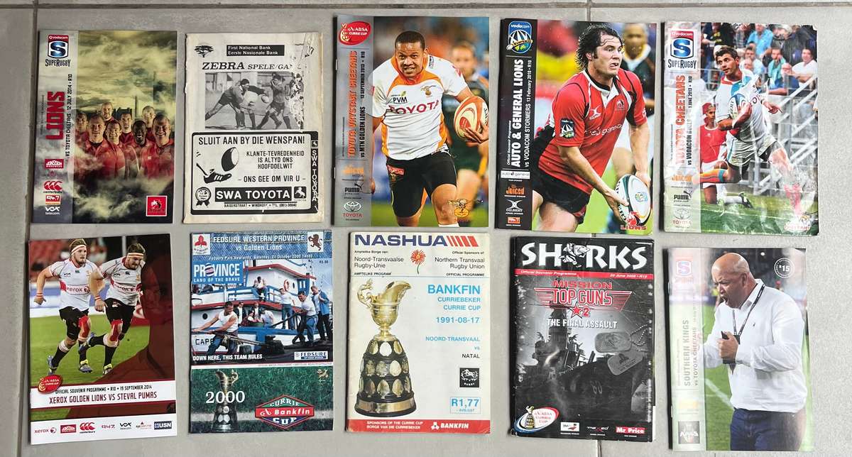 Collection of fifty (50) rugby programmes