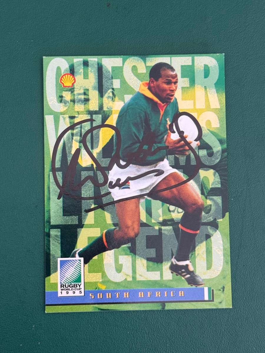 Rugby Card - *SIGNED* Chester Williams 1995 Living Legend Sports Deck Rugby Card