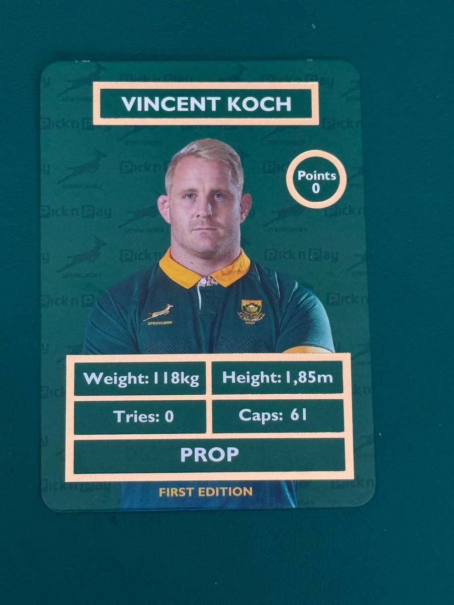 Rugby Card - Vincent Koch 2025 Pick and Pay Rugby Card