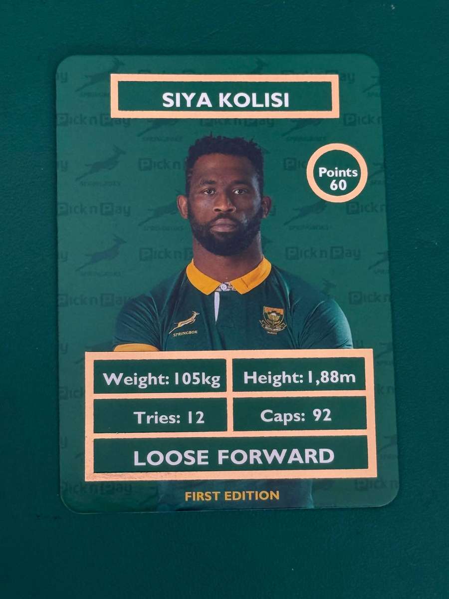 Rugby Card - Siya Kolisi 2025 Pick and Pay Rugby Card