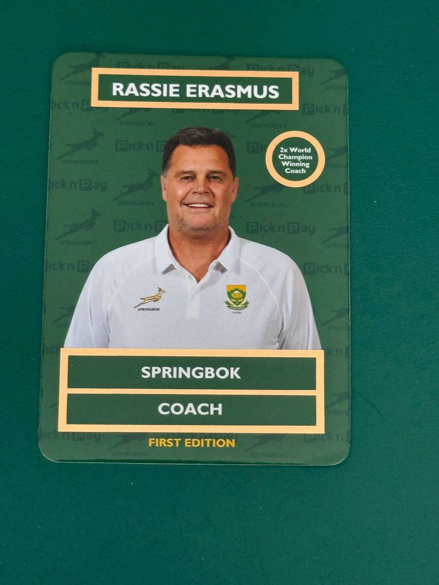 Rugby Card - Rassie Erasmus 2025 Pick and Pay Rugby Card