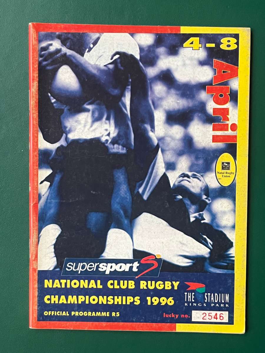 Rugby Programme - Club Championships 1996