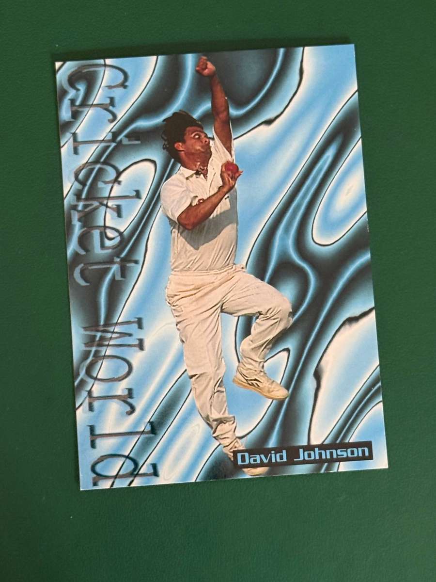 Cricket Card - David Johnson 1996 Sportsdeck Cricket Card