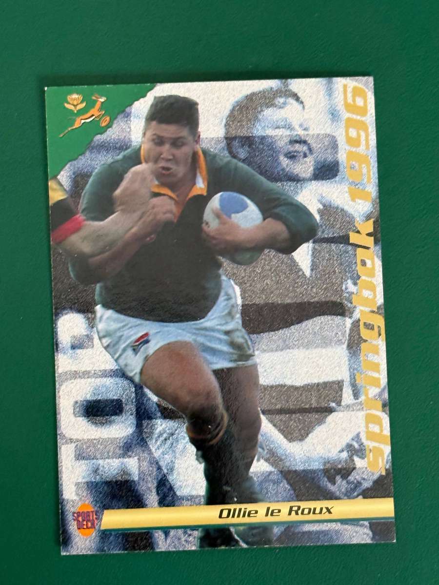 Rugby Card - Ollie le Roux 1996 Sports Deck Rugby Card