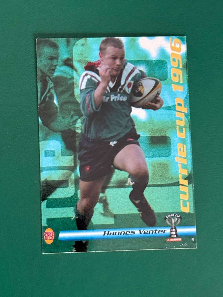 Rugby Card - Hannes Venter 1996 Sports Deck Rugby Card