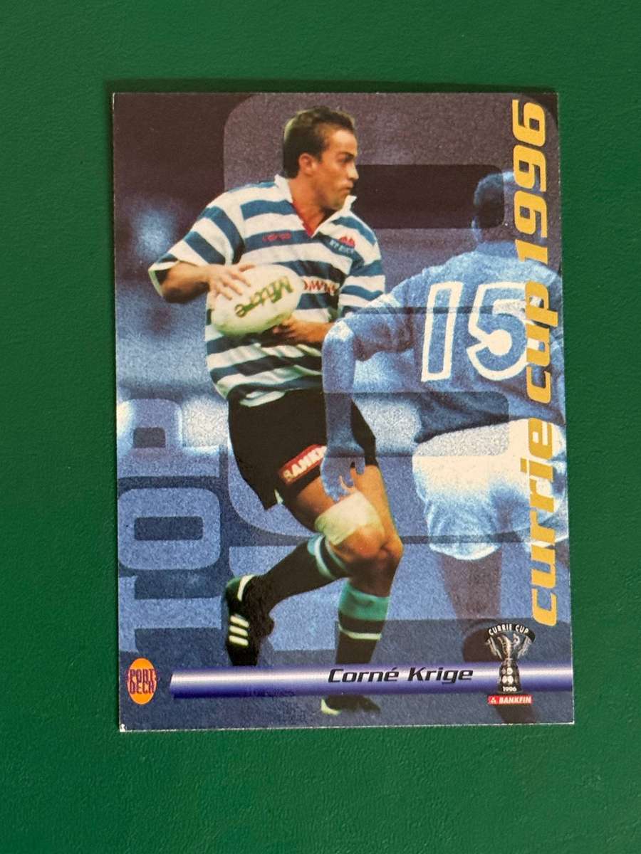 Rugby Card - Corne Krige 1996 Sports Deck Rugby Card