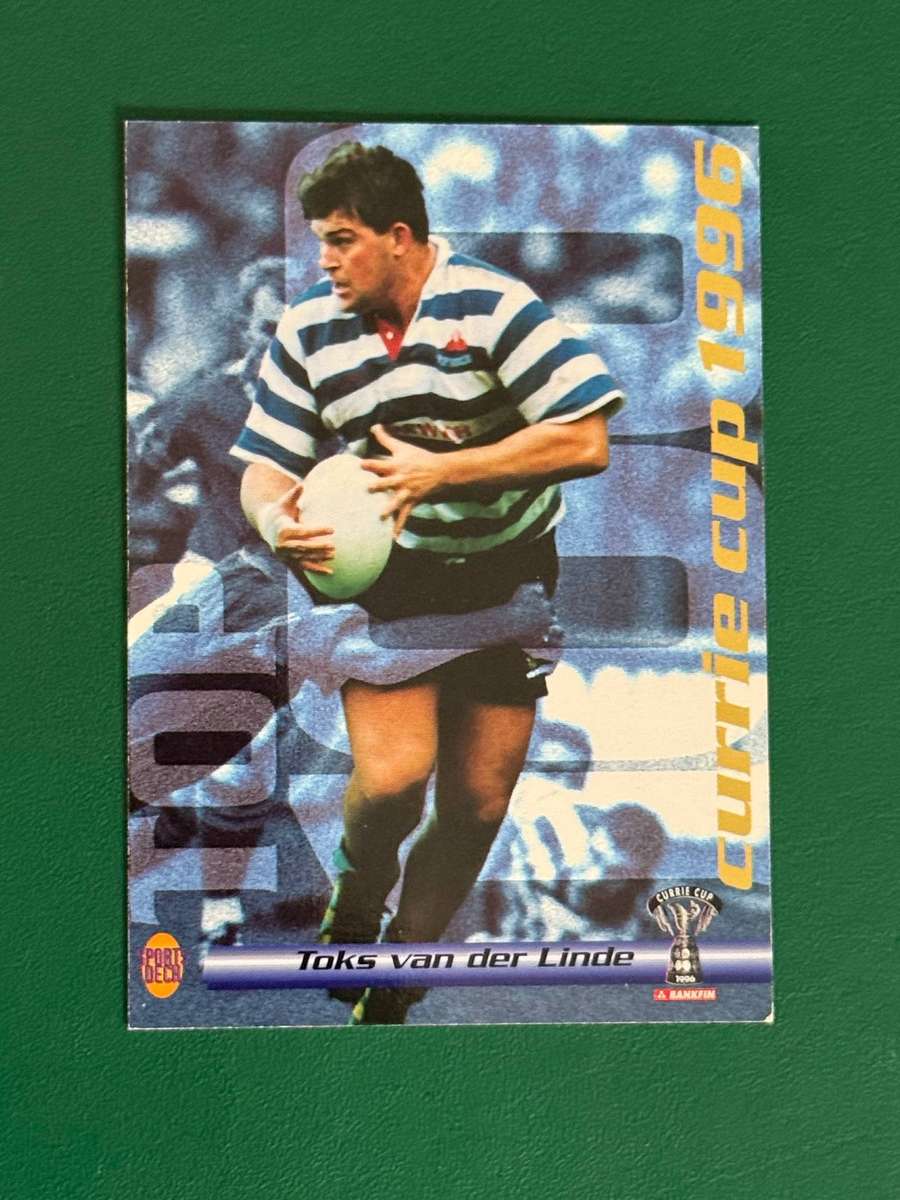 Rugby Card - Toks van der Linde 1996 Sports Deck Rugby Card