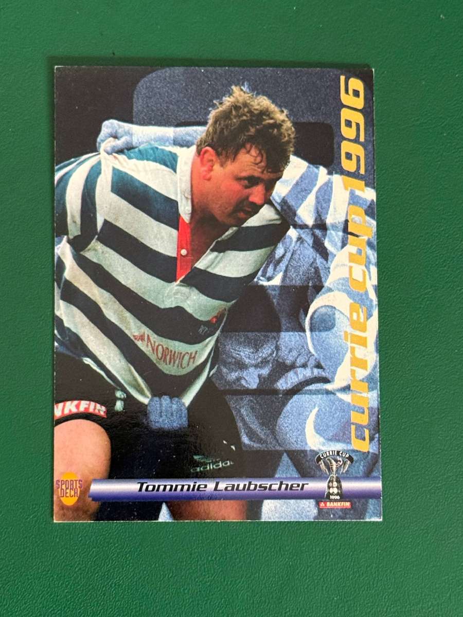 Rugby Card - Tommie Laubscher 1996 Sports Deck Rugby Card