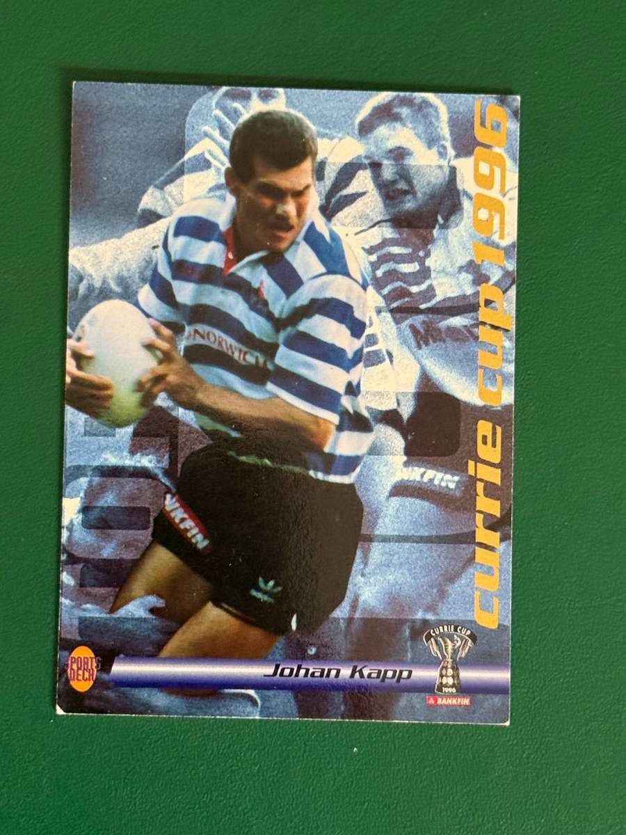 Rugby Card - Johan Kapp 1996 Sports Deck Rugby Card