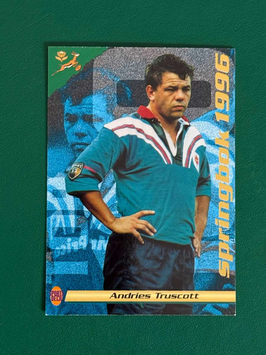 Rugby Card - Andries Truscott 1996 Sports Deck Rugby Card