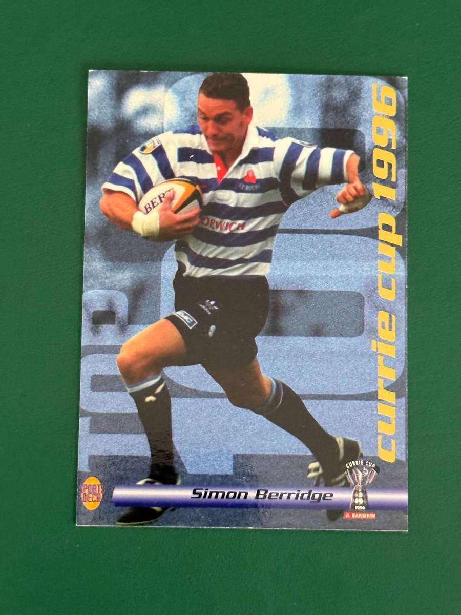 Rugby Card - Simon Berridge 1996 Sports Deck Rugby Card
