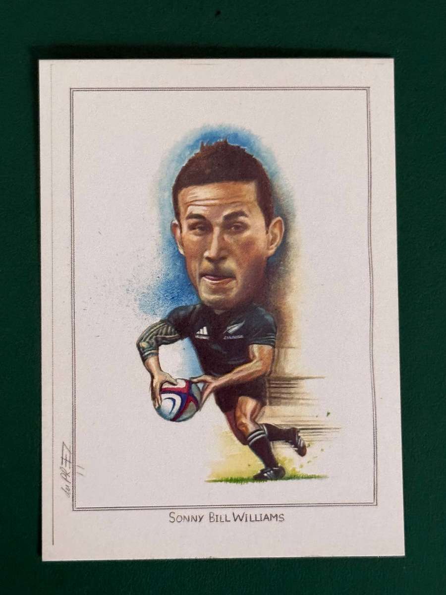 Rugby Card - Sonny Bill Williams Sketch Card (6.5cm by 8.5cm)