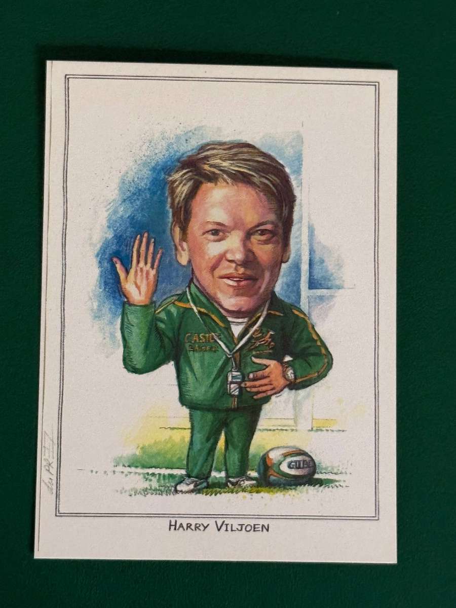 Rugby Card - Harry Viljoen Sketch Card (6.5cm by 8.5cm)