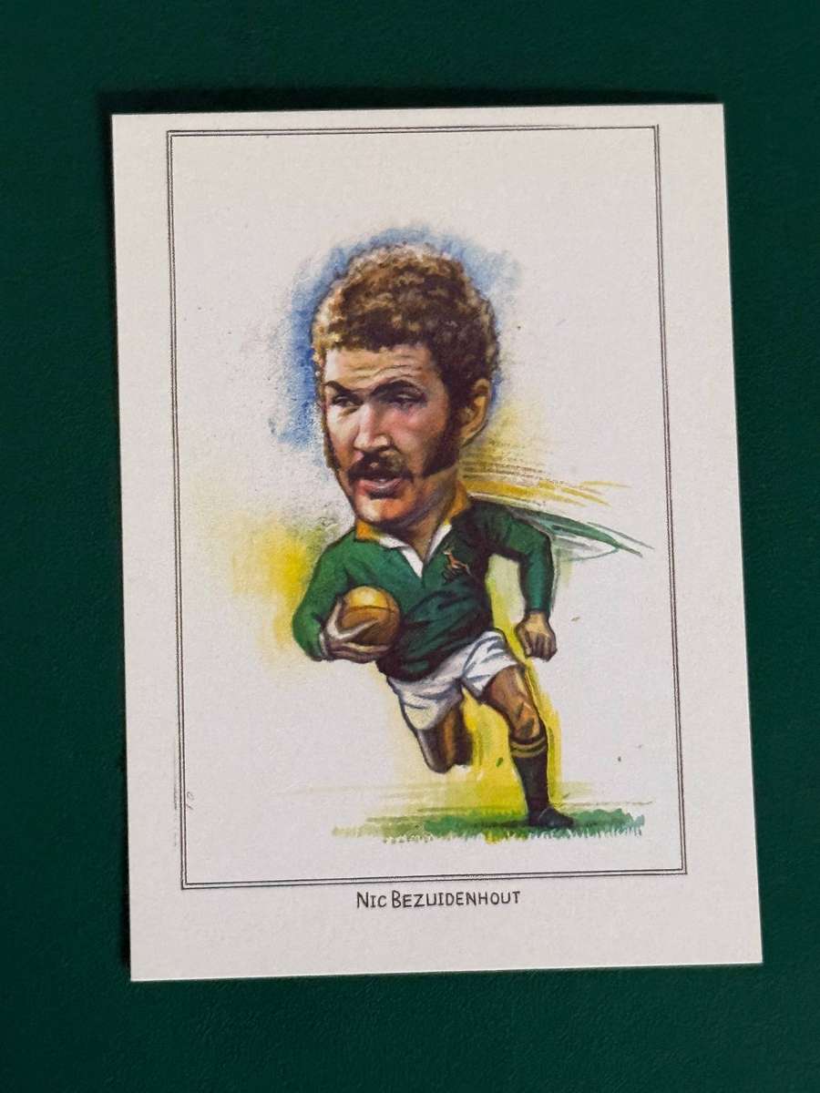 Rugby Card - Nic Bezuidenhout Sketch Card (6.5cm by 8.5cm)