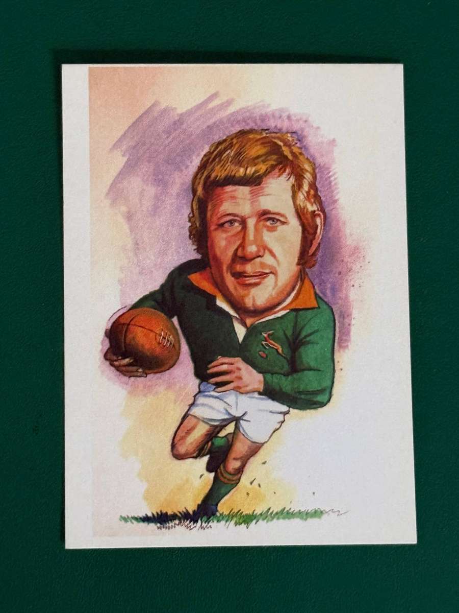 Rugby Card - Willie Kahts Sketch Card (6.5cm by 8.5cm)