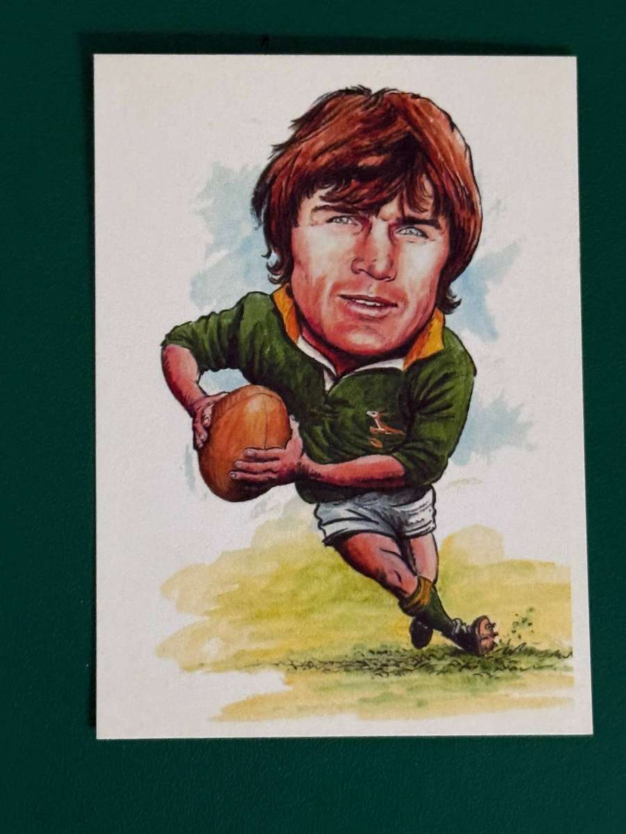 Rugby Card - Ray Mordt Sketch Card (6.5cm by 8.5cm)