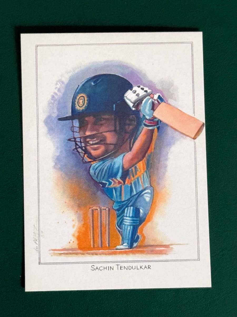 Cricket Card - Sachin Tendulkar Sketch Card (6.5cm by 8.5cm)