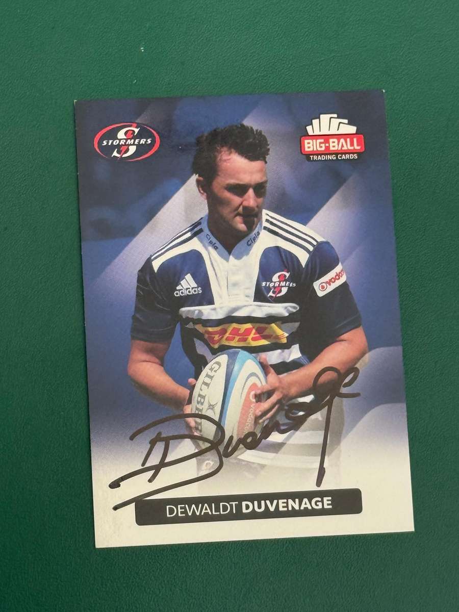 Rugby Card - *SIGNED* Dewaldt Duvenhage 2012 Big Ball Rugby Card