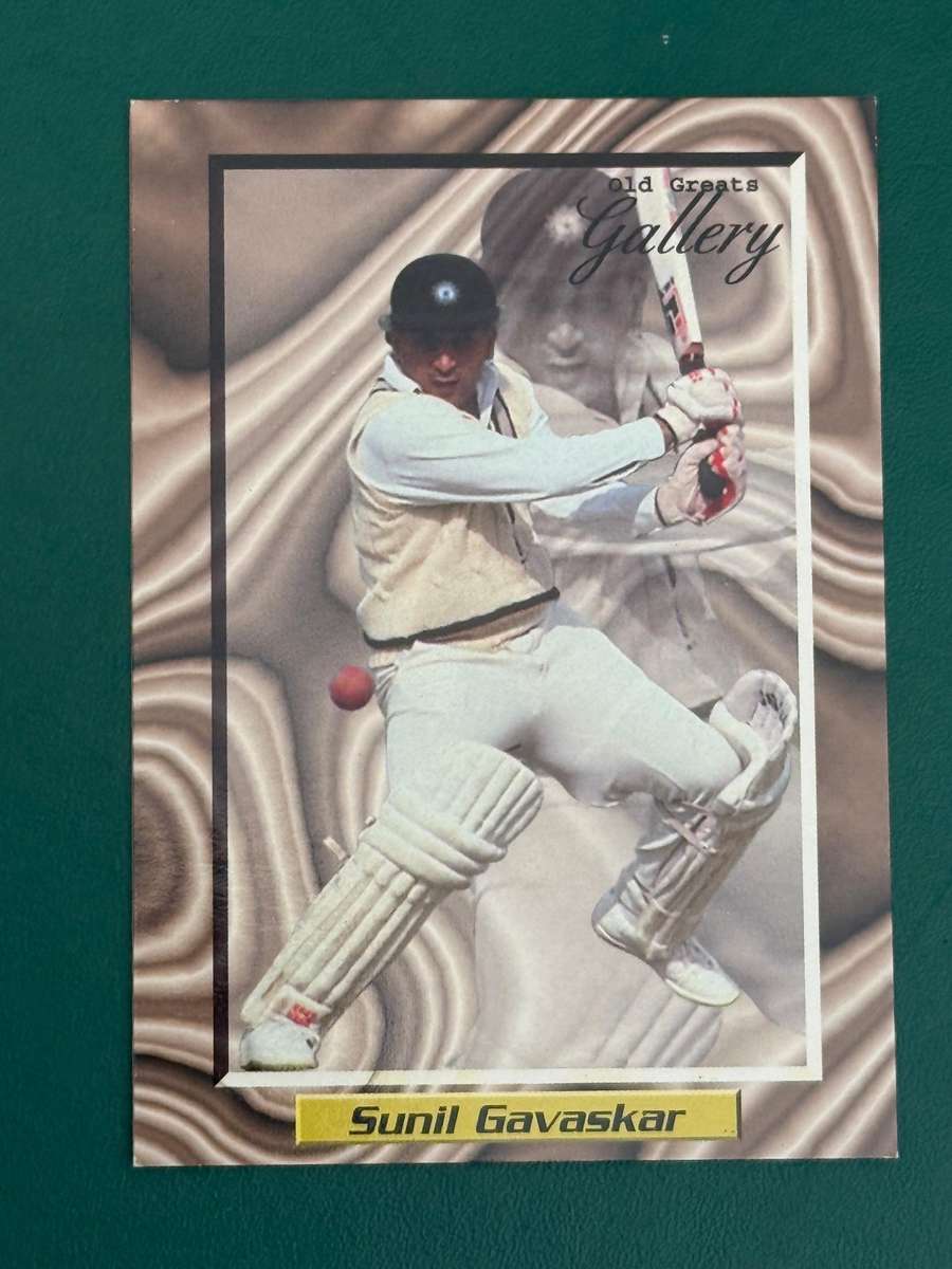 Cricket Card - Sunil Gavaskar Old Greats 1996 Sports Deck Cricket Card