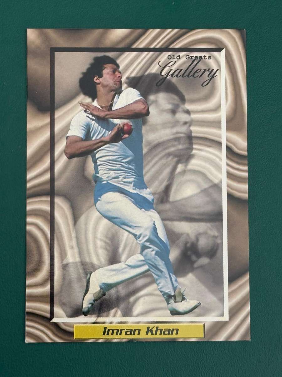 Cricket Card - Imran Khan Old Greats 1996 Sports Deck Cricket Card