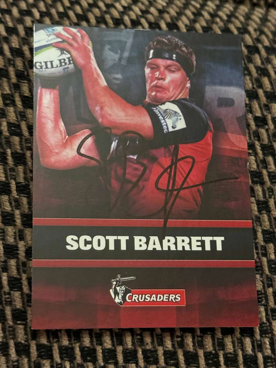 Rugby Card - *SIGNED* Scott Barrett 2017 NZ Tap and Play Rugby Card