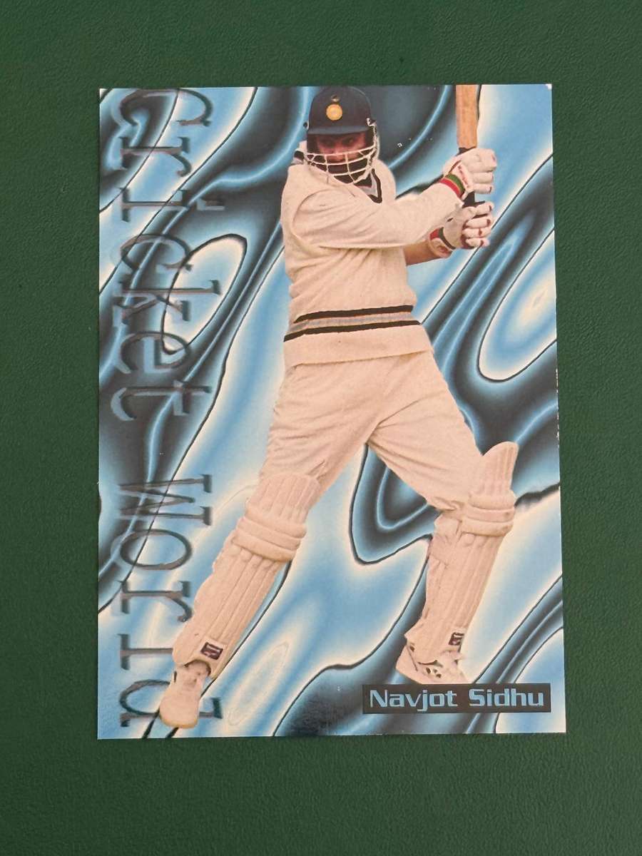 Cricket Card - Navjot Sidhu 1996 Sports Deck Cricket Card