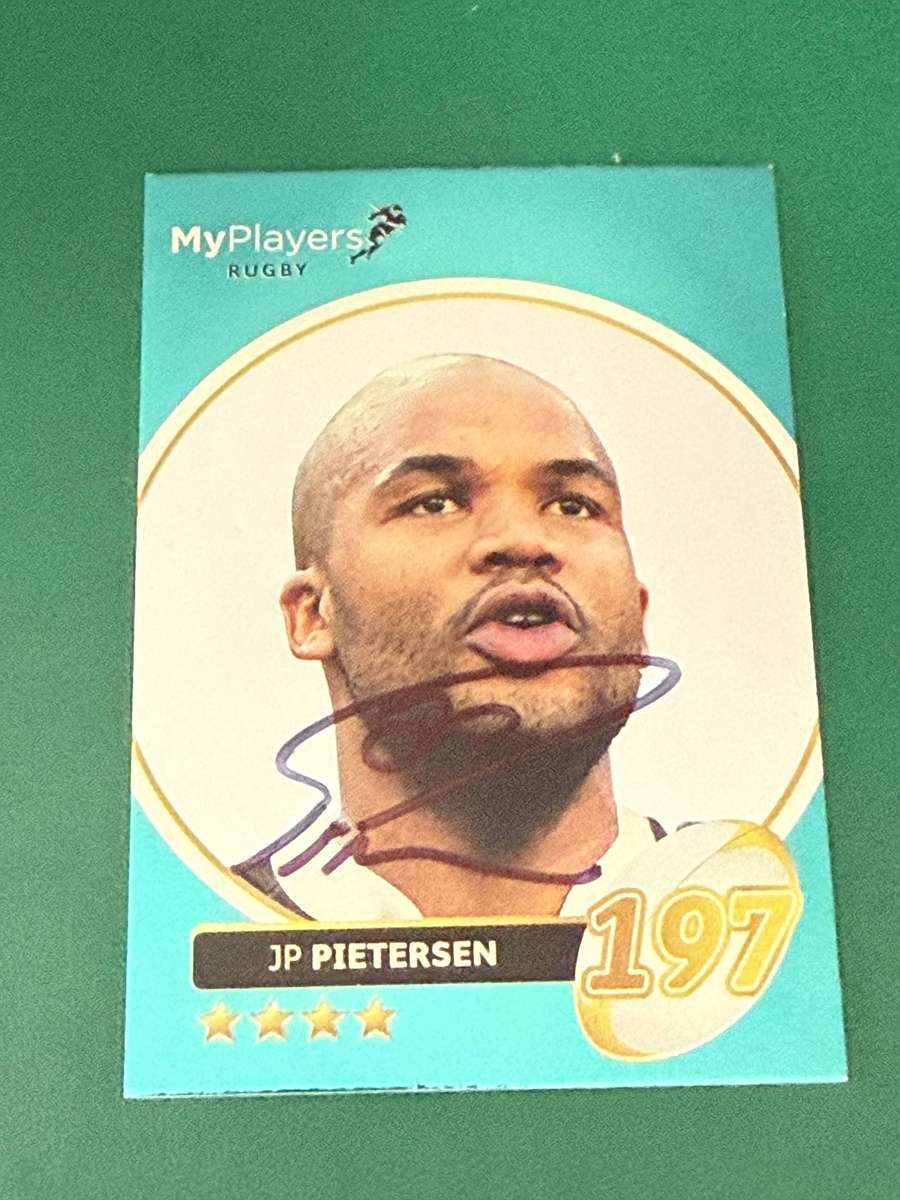 Rugby Card - *SIGNED* *FOIL* JP Pietersen 2014 Big Ball Rugby Card