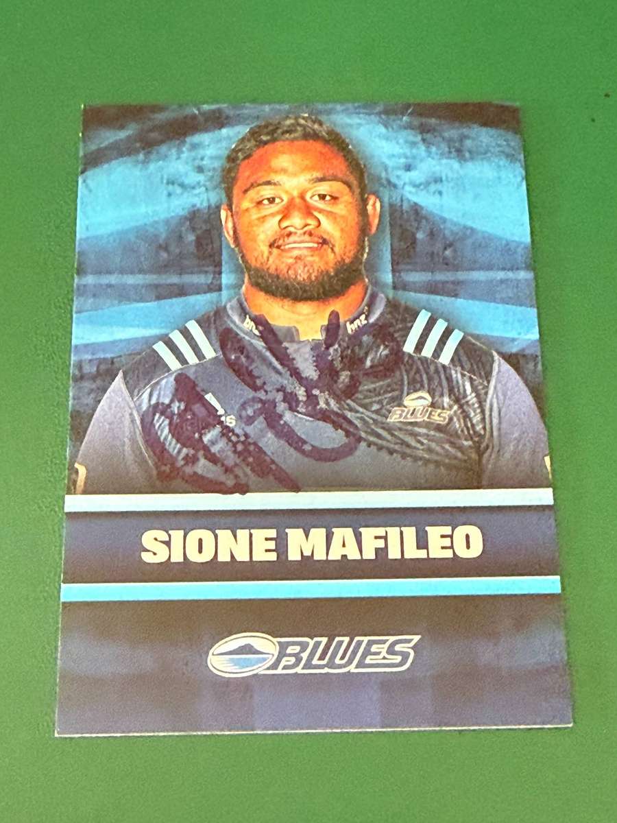 Rugby Card - *SIGNED* Sione Mafileo 2017 NZ Tap and Play Rugby Card