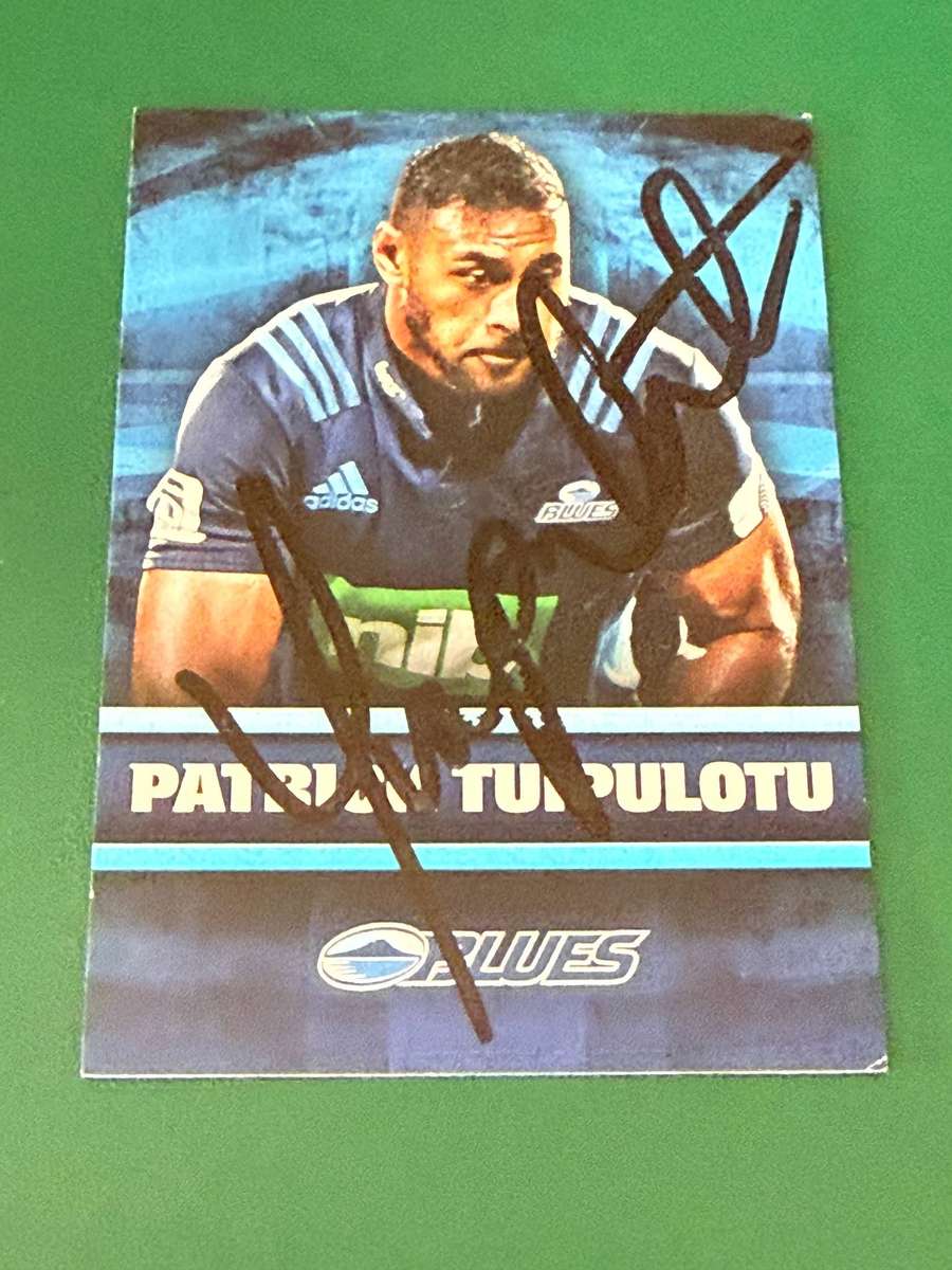 Rugby Card - *SIGNED* Patrick Tuipulotu 2017 NZ Tap and Play Rugby Card