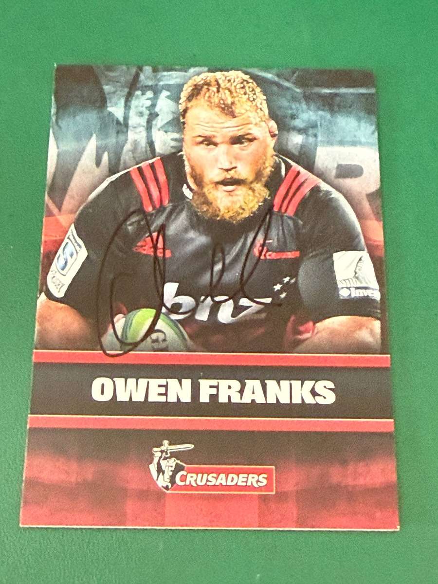 Rugby Card - *SIGNED* Owen Franks 2017 NZ Tap and Play Rugby Card